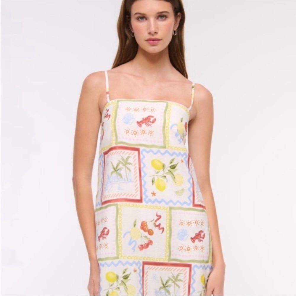 Abercrombie mini print dress size small